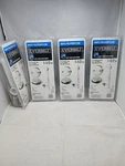 Lot Of 4 Everbilt Trip Lever 1-1/2 In Brushed Nickel Trim White Polypropylene. Fixed Price $61.74.