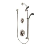 T8342EP15CBN Moen Commercial Classic 2-HANDLE Shower Faucet Brushed Nickel. Fixed Price $419.00.