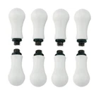 Moen Traditional Cross Handle Inserts, White - Discontinued. Fixed Price $85.00.