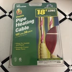 Nip Duck Henkel Electric Pipe Heating Cable 18' Long 36 Watts .3 Amps 120. Fixed Price $15.99.
