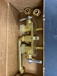Gerber G0049535 Classics Double Handle Utility Faucet, Rough Brass, Metal. Fixed Price $62.99.