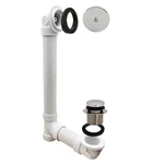 Westbrass Tip-toe Sch. 40 Pvc Bath Waste, Polished Nickel, One-hole Elbow. Fixed Price $89.94.