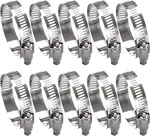 2INCH Stainless Steel Hose Clamp Fuel Line Adjustable Worm Pipe Gear. Fixed Price $13.50.