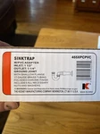 Keeney P-trap 1-1/2" 17GA Polished Chrome With Adapter 455XPCPVC Brass. Fixed Price $19.49.