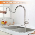 Nickel Kitchen Faucet Swivel Single Handle Sink Pull Down Sprayer Mixer Tap. Fixed Price $31.63.