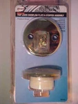 Danco Polished Chrome Universal Trip Lever Tub Overflow Plate Stopper Kit 80977. Fixed Price $12.54.