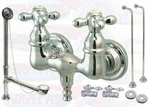 Kingston Brass CCK38T1 Polished Chrome Clawfoot Tub Kit. Fixed Price $548.79.
