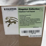 Kingston Brass KS265PB Clawfoot Tub Faucet - Wall Mount, Polished. Fixed Price $293.99.