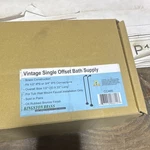 Kingston Brass CC465 Vintage Wall Mount Tub Filler 22IN Orb Cross W/ Lines. Fixed Price $84.00.