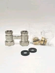 Caleffi 301040 1/2" Bsp 3/4" Straight Radiator Valve 2-PIPE New Open Box. Fixed Price $69.00.