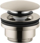 Hansgrohe 50100821 Sink Push Open Drain, 1-1/4-INCH, Brushed Nickel. Fixed Price $136.99.
