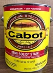 Cabot 0116 Oil Semi-solid New Cedar Stain, 4 Gallon, Free Shipping. Fixed Price $125.00.