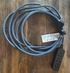 General Electric 15FT Braided Extension Cord With 3 Outlets PS8000B2. Fixed Price $12.00.