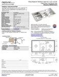 Elkay Neptune Triple Bowl Kitchen Sink Stainless Steel #NMRB43224 Local P/u Only. Fixed Price $829.95.