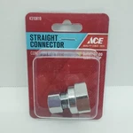 Ace Straight Connector 3/8" 1/2" Fip #4310819. Fixed Price $9.75.