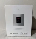 Mrsteam Itempo Brushed Shower Control Kit Silver/black W/ Steamhead. Fixed Price $639.00.