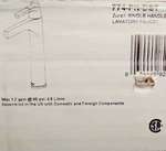 Delta 774-PN-DST Zura Single Handle Vessel Bathroom Faucet Polished Nickel. Fixed Price $450.00.