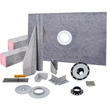Uimoso Abs & Pvc Shower Tray Kit Curb With Central Offset Drain. Fixed Price $152.99.