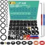37 Size 1075 Pcs Faucet Washers & O-rings Kit Plumbing Gasket 3-IN-1 Home. Fixed Price $35.99.