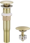 Kes Sink Drain Without Overflow Anti Clogging Pop Up Strainer Brushed Gold. Fixed Price $17.00.