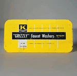 Vintage Grizzly Faucet Washers Beveled W/ Tin Storage Case Usa Made W-160. Fixed Price $27.99.