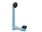 Jones Stephens White Plastic Tubular 2-HOLE Bath Waste, Overflow Drain Kit. Fixed Price $39.95.