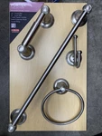 Bath Hardware Set Delta Porter Collection Brushed Nickel .. Fixed Price $29.99.