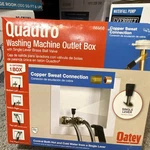 Oatey Quadtro Washing Machine Outlet Box Brass Ball Valve Copper 88568. Fixed Price $25.99.