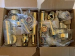 Sloan Royal Valve Guildmark Flushometer - Two New Sets Polished Brass Pvd. Fixed Price $400.00.