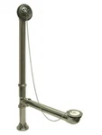 Satin Brushed Nickel Clawfoot Tub Drain With Overflow. Fixed Price $116.81.