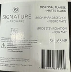 Signature Hardware SH163MB 3-1/2" Brass Garbage Disposal Flange And Stopper. Fixed Price $33.96.