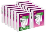 Avery Durable View 3 Binder, Inch Slant Rings, 12EA White Binders (17012). Fixed Price $49.99.