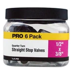 Apollo Valves APXVS1238C6JR Straight Stop Valve, Brass. Fixed Price $25.00.