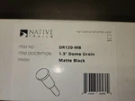 Native Trails DR120-MB 1.5" Drain Assembly Matte Black New Box. Fixed Price $44.99.