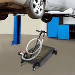 17 Gallon Oil Drain Pan And Electric Pump Cart 7.2FT Soft Pipe. Fixed Price $172.41.