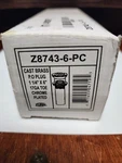 Zurn P.o. Plug 1/4"X6" 17 Ga Toe Chrome (mc 3). Fixed Price $25.00.