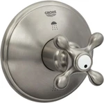 Grohe 19219EN0 3 Port Diverter Valve Trim Kit With Cross Handle Brushed Nickel. Fixed Price $109.99.