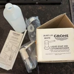 Grohe 28.857.L00 White Authentic Soap Or Lotion Dispenser New. Fixed Price $49.99.