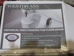 Westbrass Universal Freestanding Bathtub Floor Drain Kit TC3PWB. Fixed Price $43.99.