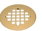 Oatey 42004 4-1/4" Universal Snap-tite Shower Strainer Polished Brass. Fixed Price $9.95.