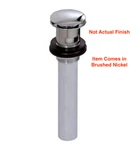 Aquabrass 2 1/4" Round Press Pop-up Drain With Overflow 00699. Fixed Price $100.00.