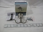 (1) New Moen Banbury Double Robe Hook W/ Spot Resist - Brushed Nickel Y2603BN. Fixed Price $16.90.