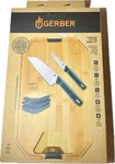 Gerber Compleat Cutting Board Set Camping Kitchen W/ Chef & Paring Knife. Fixed Price $77.99.