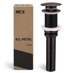 Kes Bathroom Sink Drain Without Overflow Big Popup Cap, Oil Rubbed Bronze. Fixed Price $40.99.