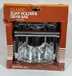Vintage Nos Perma-bilt Recessed Soap Holder & Utility Grab Bar Polished Chrome. Fixed Price $24.00.