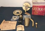 Vintage Delta Deltique Collection Antique Finish Shower Head Faucet 986-C. Fixed Price $140.00.