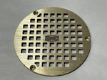 Zurn 5" Brass Round Floor Drain Cover PB400-5B-STR. Fixed Price $89.99.