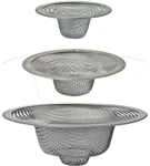 Wire Mesh Sink Strainer Set Stainless Steel Kitchen Bathroom Tub Peerless PRL030. Fixed Price $18.80.