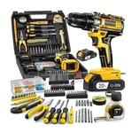 136PCS Electric Cordless Drill Hand Tools Set With Screwdriver Bits 2X Battery. Fixed Price $49.99.