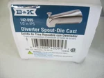 Mueller B&k Tub Diverter Spout Die Cast 142-095 6" 1/2" Ips Pull-up Type. Fixed Price $8.99.